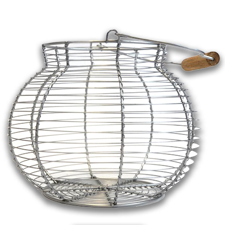 Egg Basket Chicken Holder Shaped Metal Wire Fruit Basket, Iron Egg Basket,  Vintage Collection Basket, With Handle (mt01)