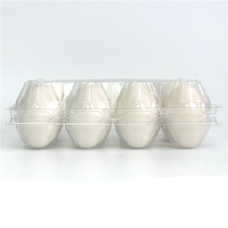 Super Jumbo 12-Egg Duck* Clear Plastic Carton