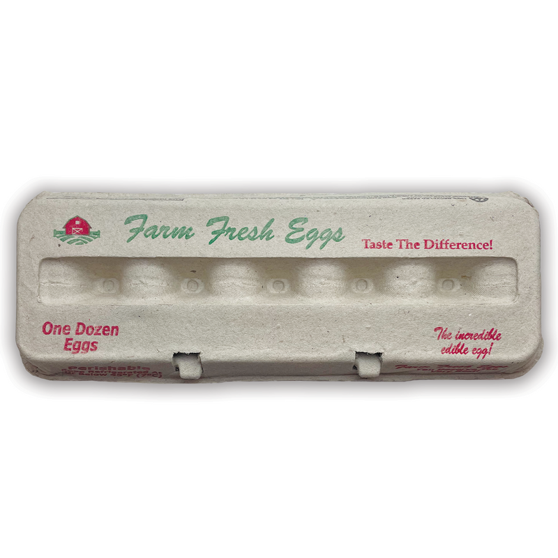 Printed Stock Closed View Egg Carton - Wholesale