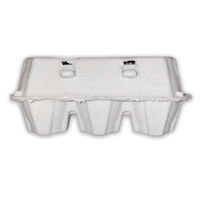 side view of duck egg carton pulp - wholesale